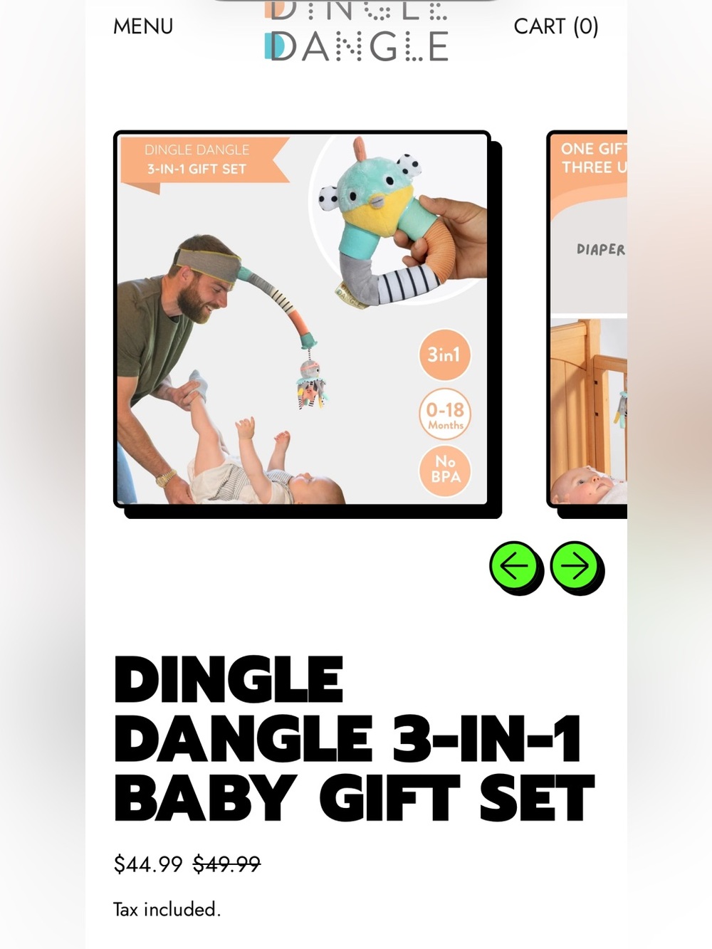 3-in-1 Baby Gift Set – Mobile & Changer Assistant
